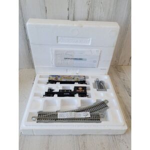 Hawthorne Tarawa Box Car & Semper Fi Search Light Car village train xmas